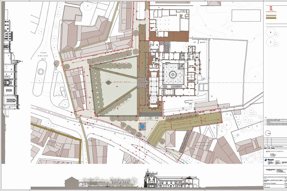 Convento de Jesus - envolvente - planta