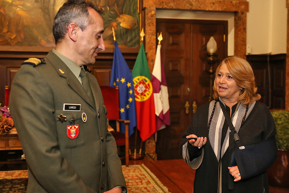 Imposição de Galões de Tenente-Coronel ao Comandante dos Sapadores