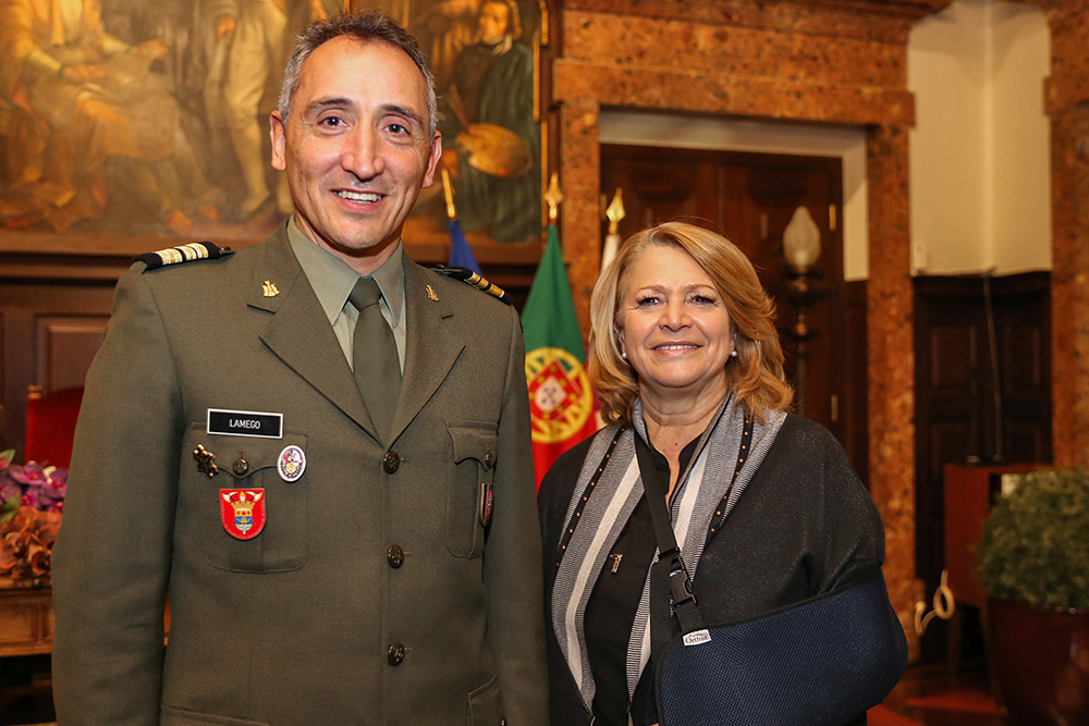 Imposição de Galões de Tenente-Coronel ao Comandante dos Sapadores