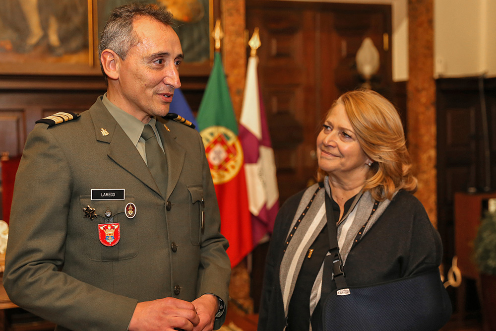 Imposição de Galões de Tenente-Coronel ao Comandante dos Sapadores