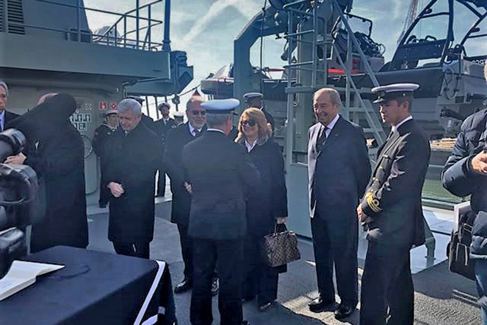 Inauguração do navio Setúbal da Marinha