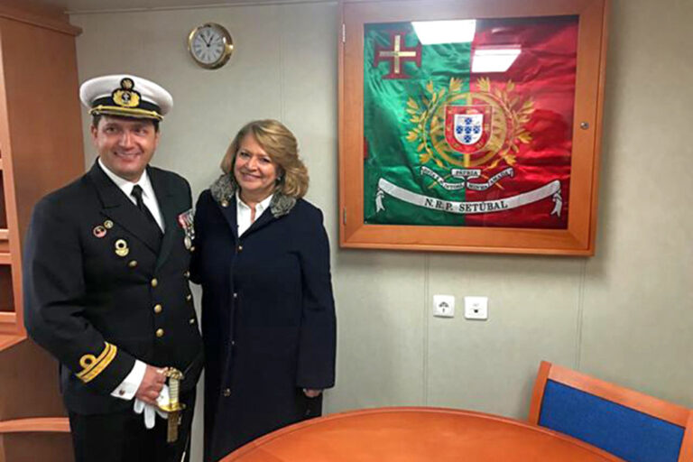 Inauguração do navio Setúbal da Marinha