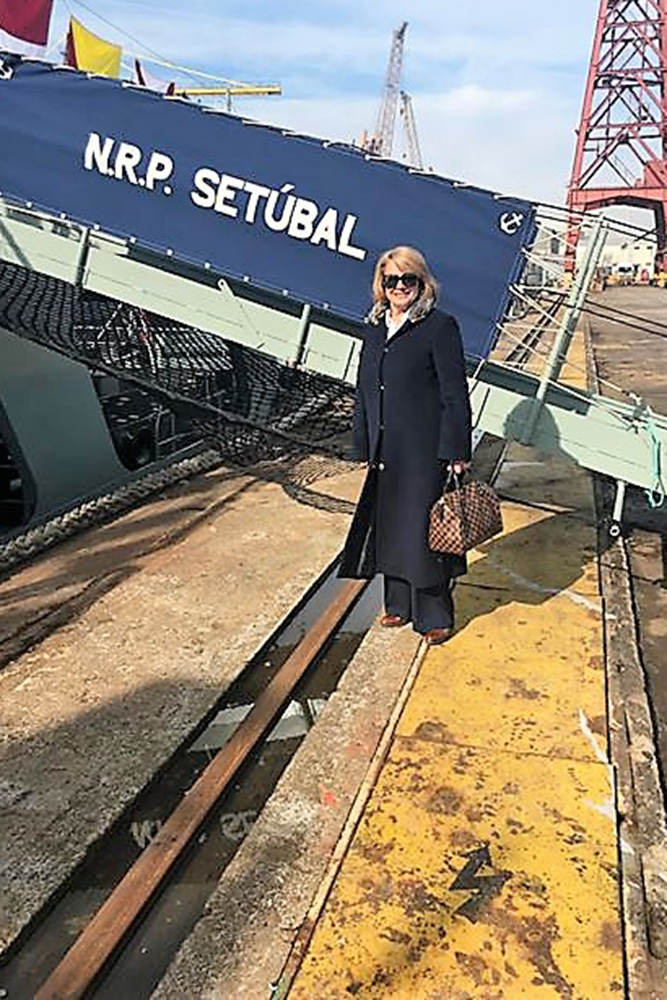 Inauguração do navio Setúbal da Marinha