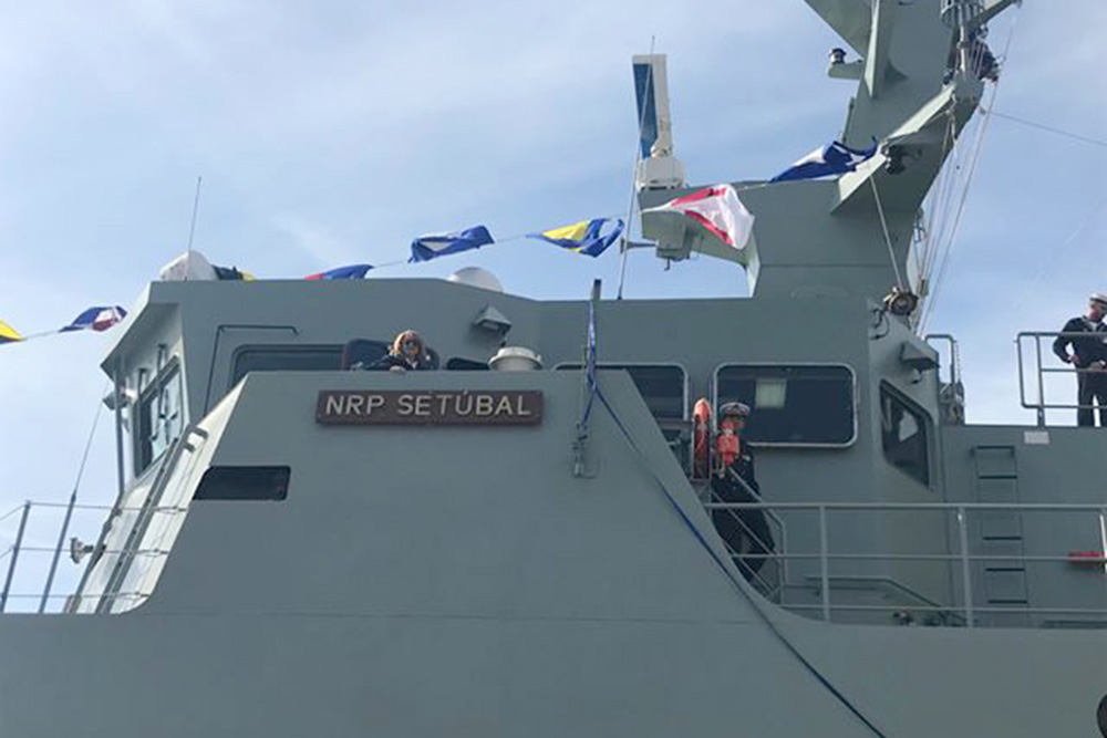 Inauguração do navio Setúbal da Marinha
