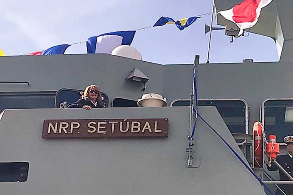 Inauguração do navio Setúbal da Marinha