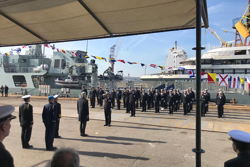 Inauguração do navio Setúbal da Marinha