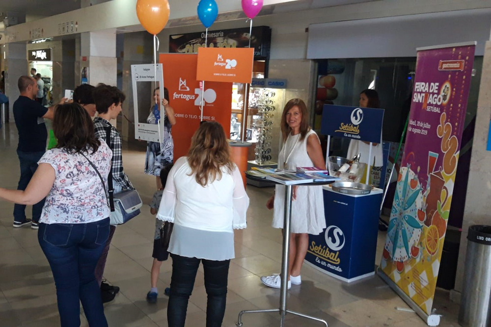 Ação promocional em estações da Fertagus