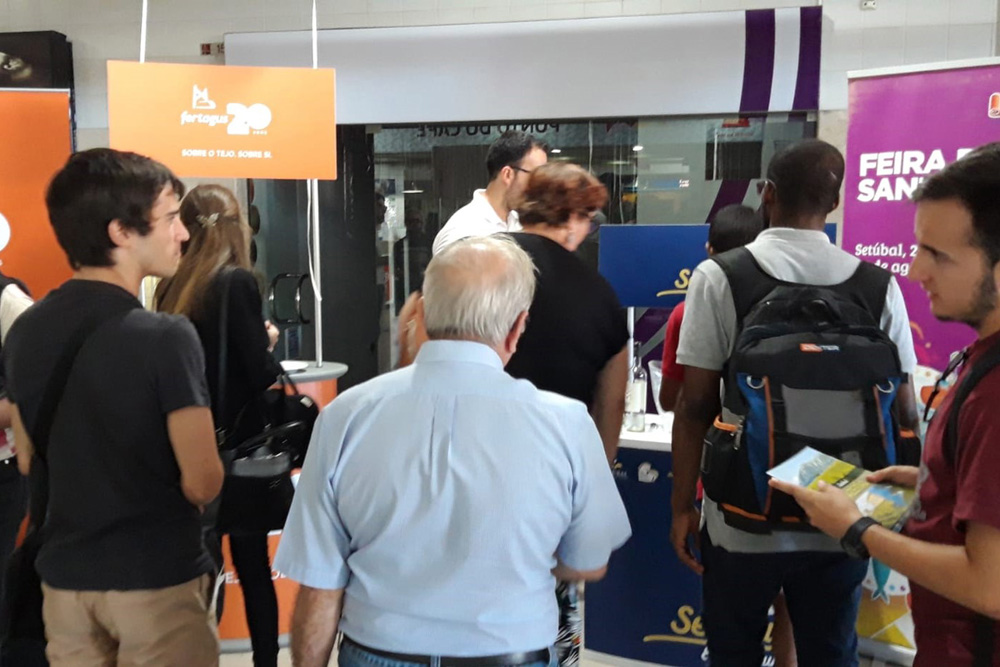 Ação promocional em estações da Fertagus