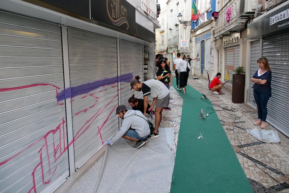 Montras com Arte - Baixa de Setúbal - primeira ação