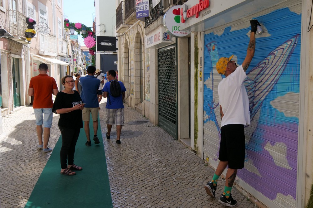 Montras com Arte - Baixa de Setúbal - primeira ação