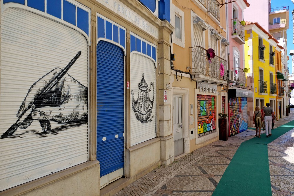 Montras com Arte - Baixa de Setúbal - primeira ação