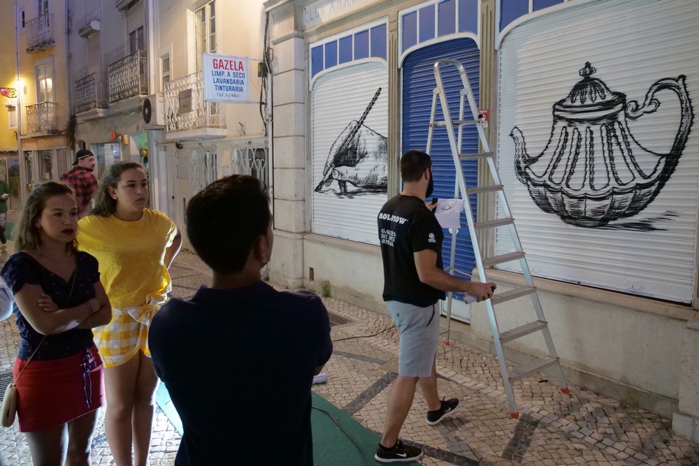 Montras com Arte - Baixa de Setúbal - primeira ação