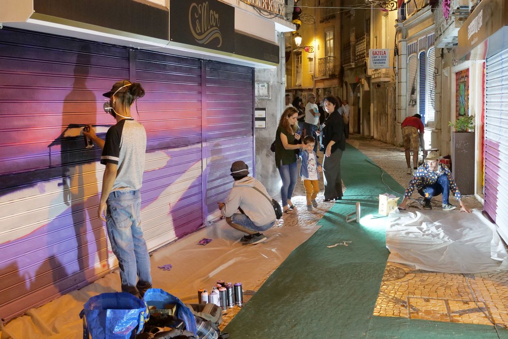 Montras com Arte - Baixa de Setúbal - primeira ação