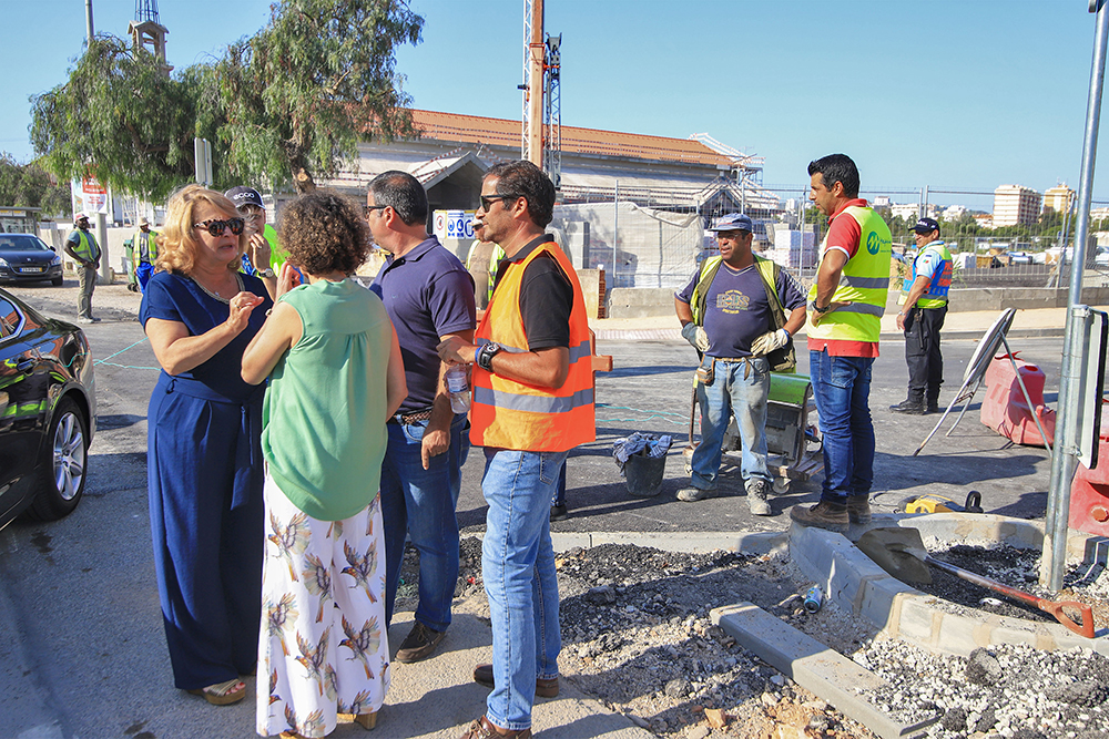 Novo esquema de circulação entrada norte da Avenida dos Ciprestes