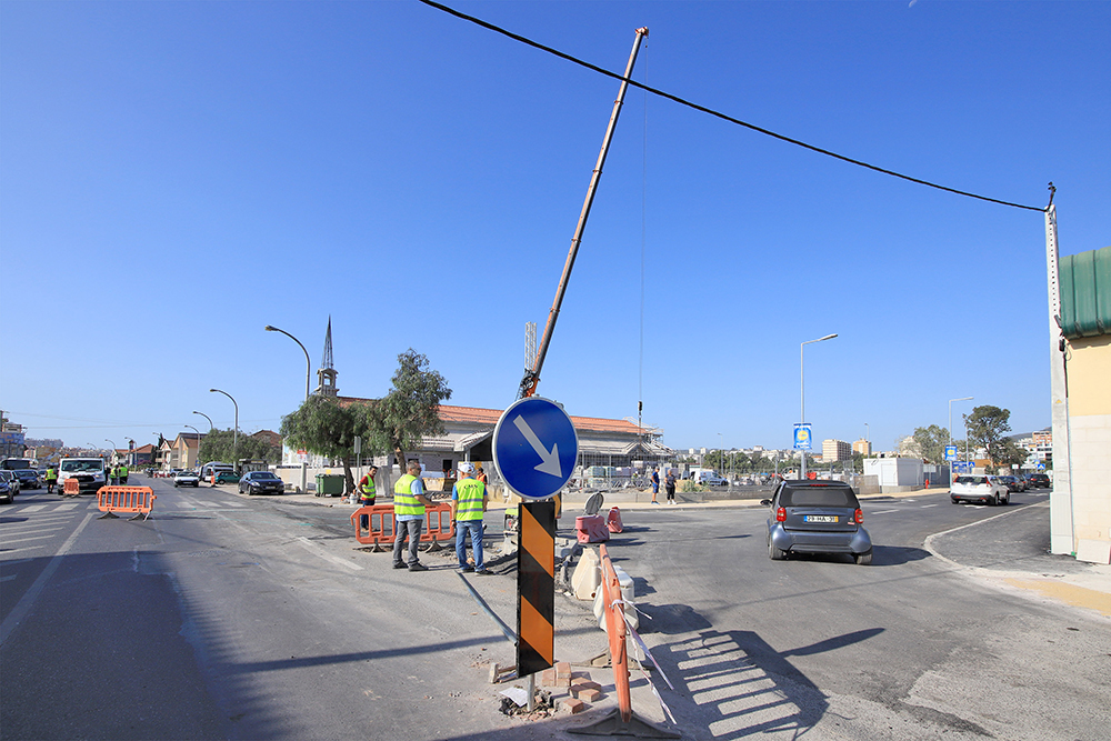 Novo esquema de circulação entrada norte da Avenida dos Ciprestes