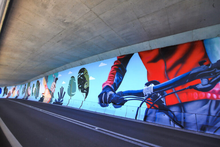 Vive a Arrábida - mural em túnel da Figueirinha