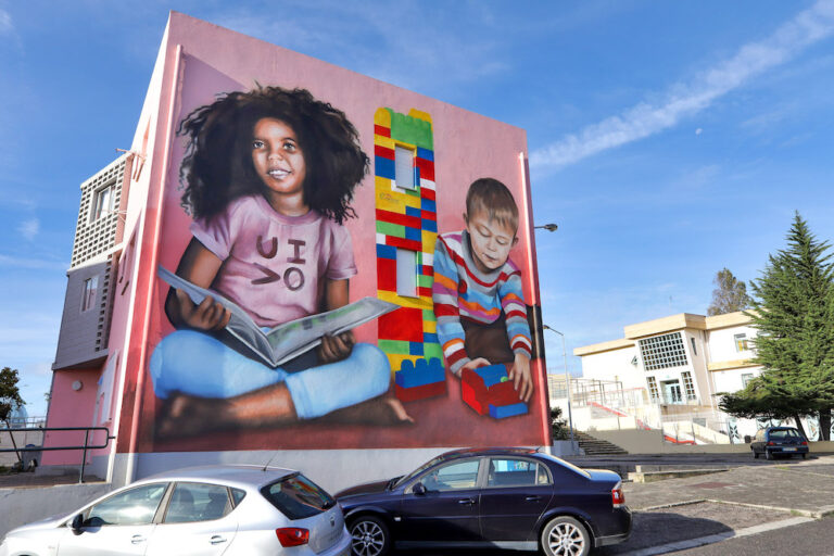 Alameda das Palmeiras - pintura de novo mural - 2019
