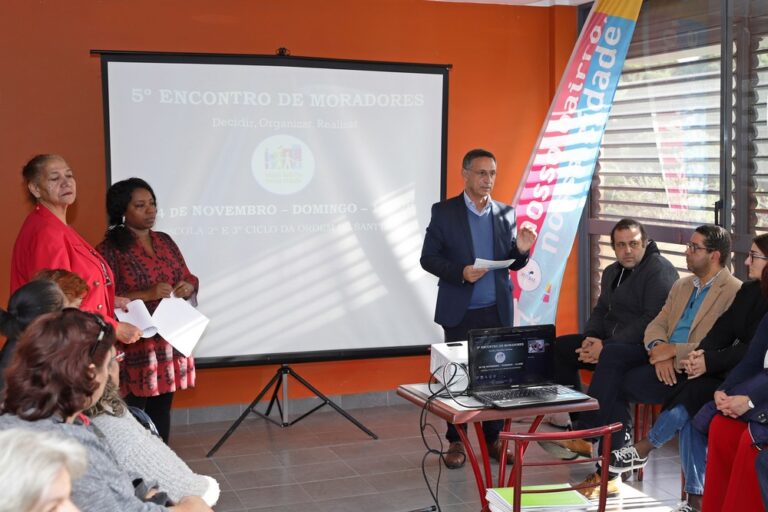 5.º Encontro de Moradores Nosso Bairro, Nossa Cidade - conferência de imprensa