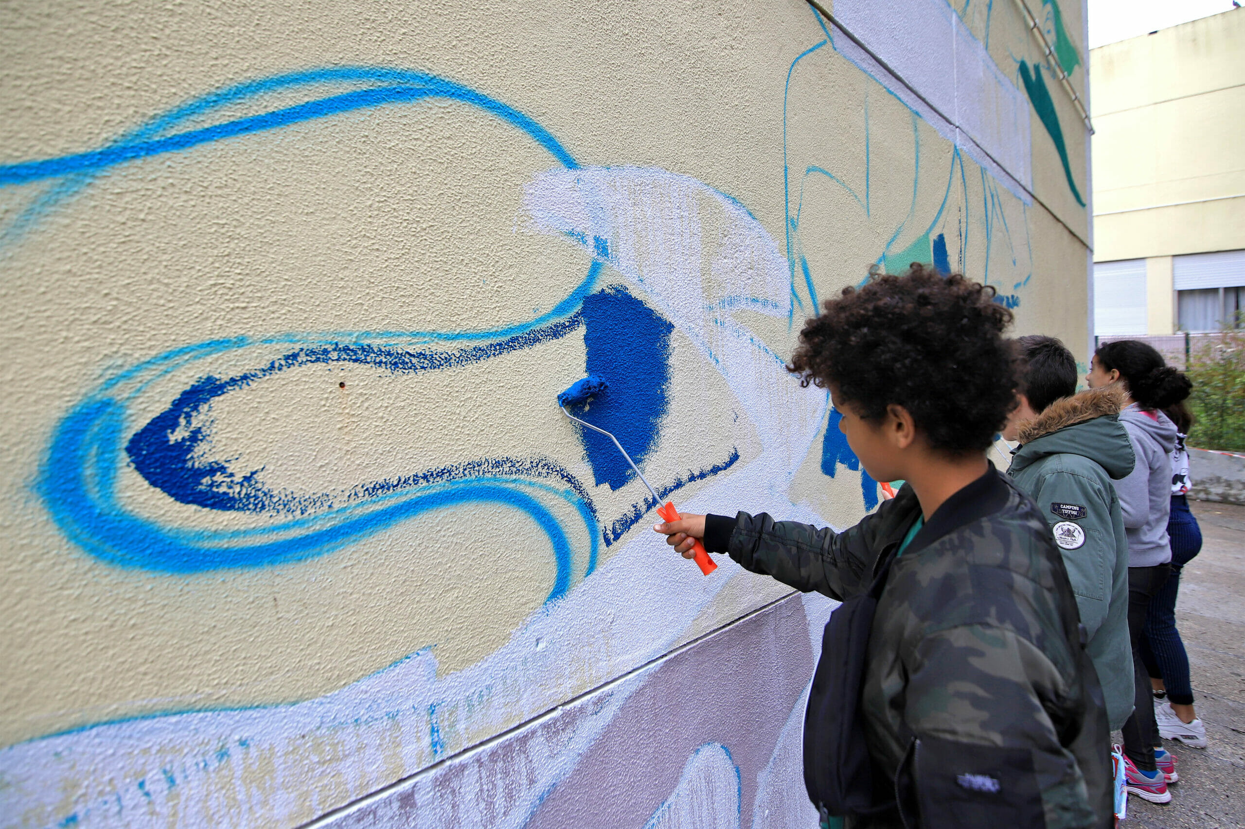 Mês dos Riscos e das Alterações Climáticas - Mural Escola Básica de Aranguez - Smile