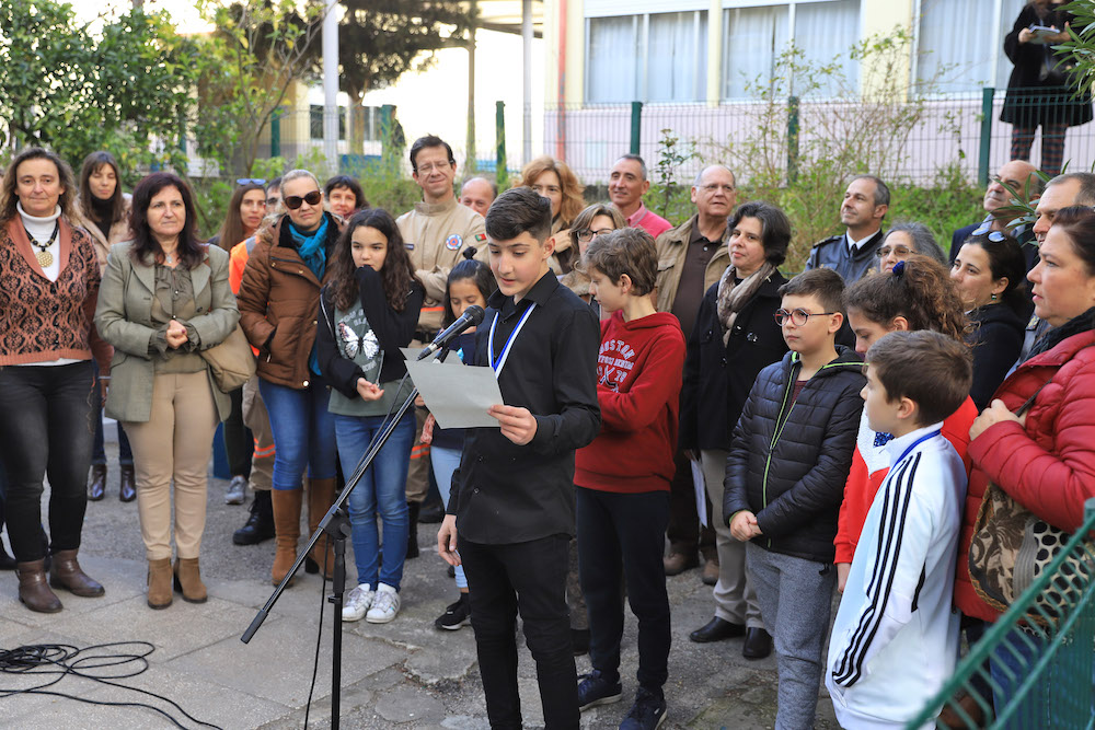 Mural alterações climáticas - inauguração