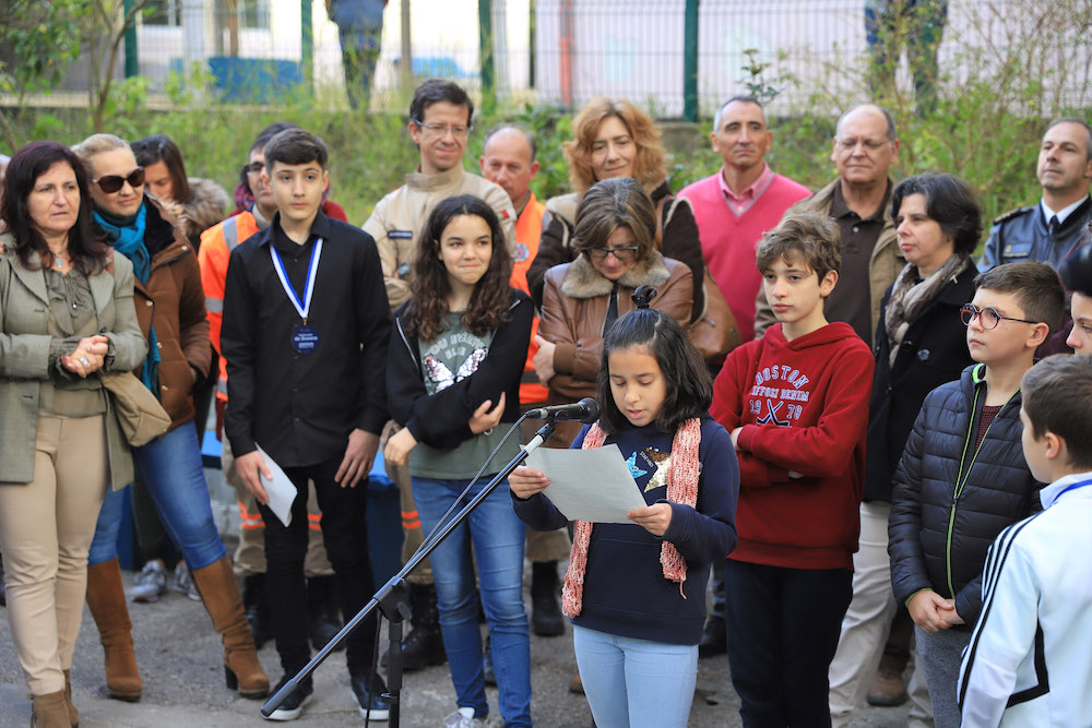 Mural alterações climáticas - inauguração