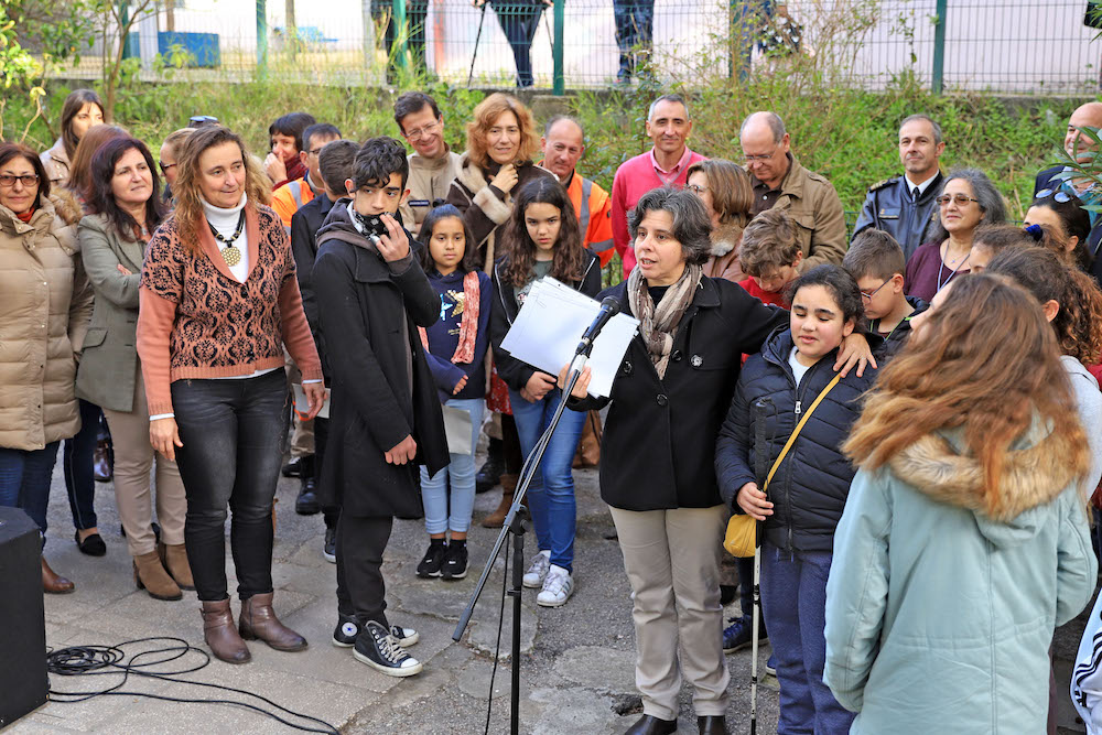 Mural alterações climáticas - inauguração