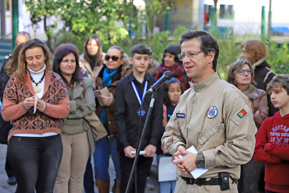 Mural alterações climáticas - inauguração