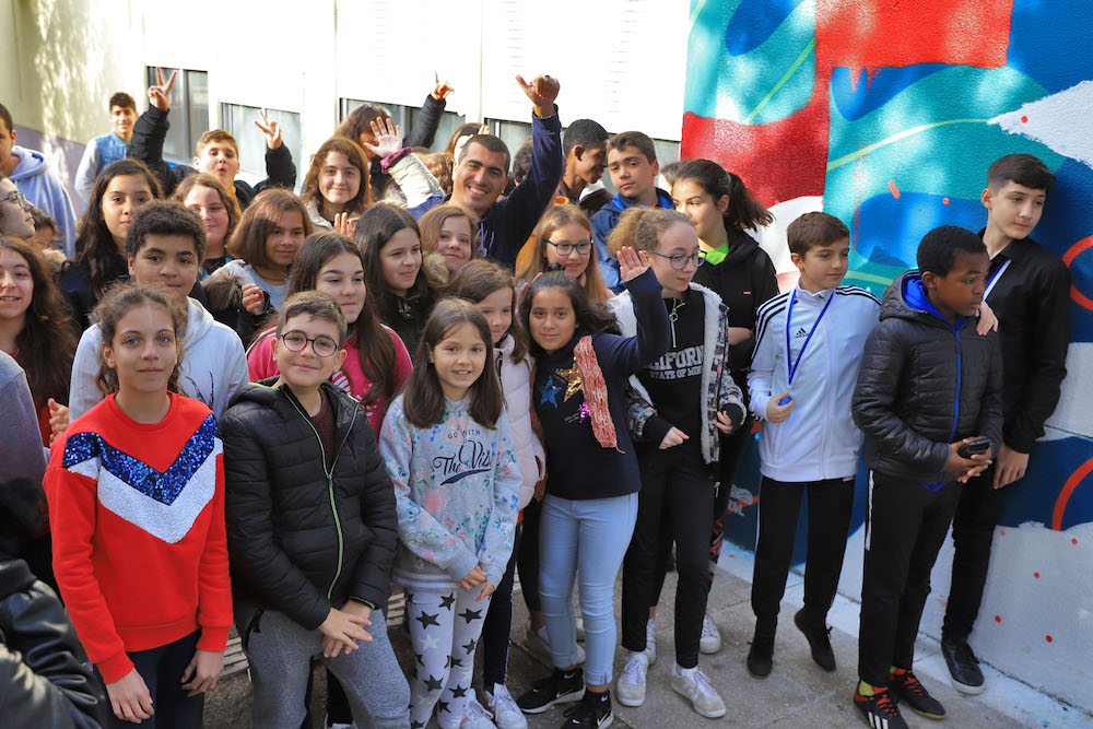 Mural alterações climáticas - inauguração