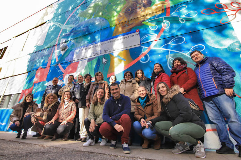 Mural alterações climáticas - inauguração