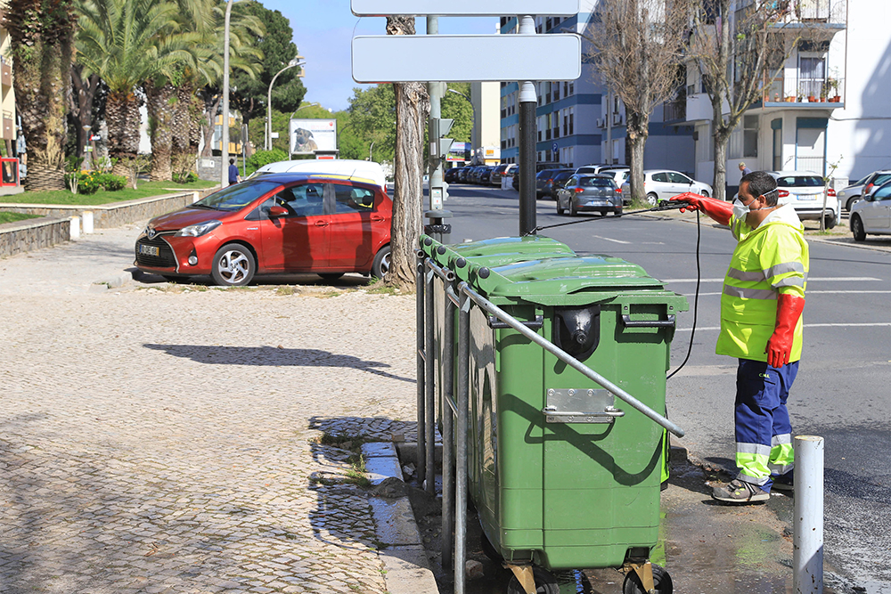 Coronavírus Covid-19 | limpeza e desinfeção de ruas | 26 de março