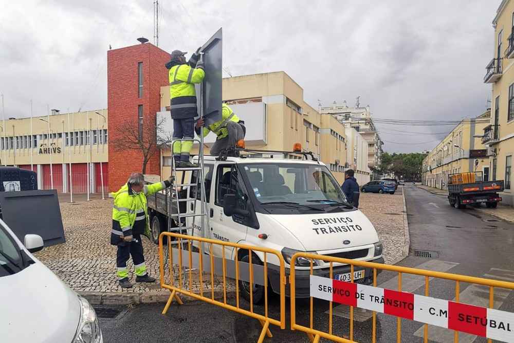 Coronavírus Covid-19 | sinalização frente ribeirinha