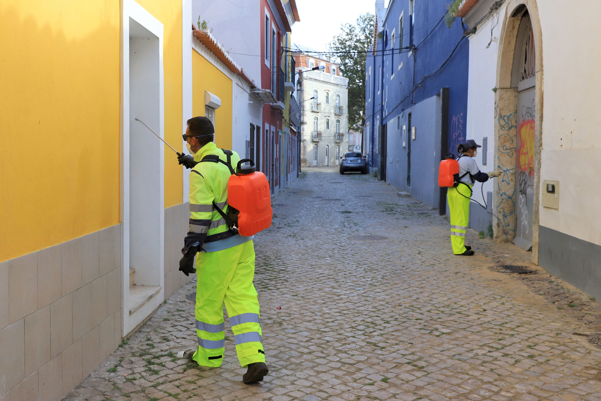 Coronavírus Covid-19 | limpeza e desinfeção | 27 de março | Fonte Nova e Troino