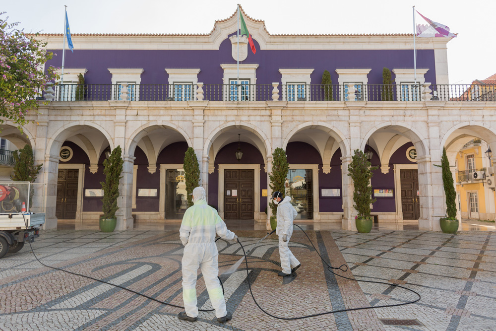 Coronavírus Covid-19 | limpeza e desinfeção de ruas | 26 de março