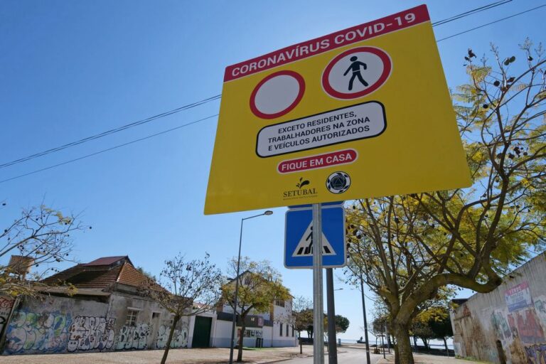 Coronavírus Covid-19 | sinalização frente ribeirinha