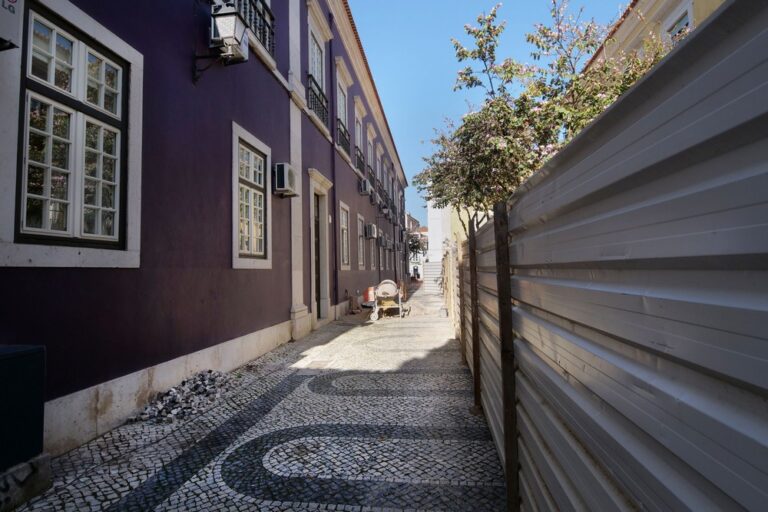 Paços do Concelho | envolvente | montagem de estaleiro de obras