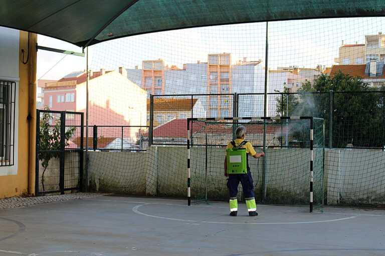 Desinfeção do pré-escolar | São Sebastião