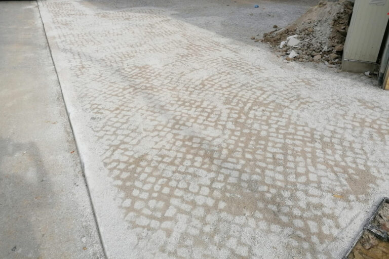 Reparação de calçada na Rua Libânio Braga | Foto da Junta de Freguesia de São Sebastião