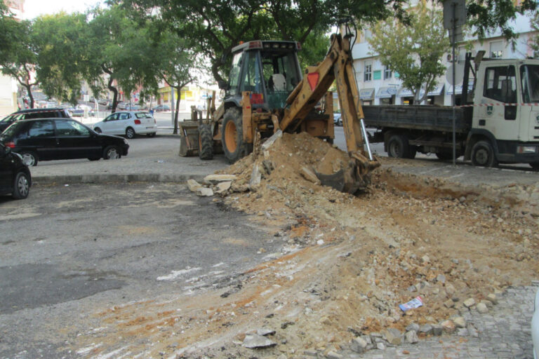 Obra na Rua José Pedro da Silva | Foto da Junta de Freguesia de S. Sebastião