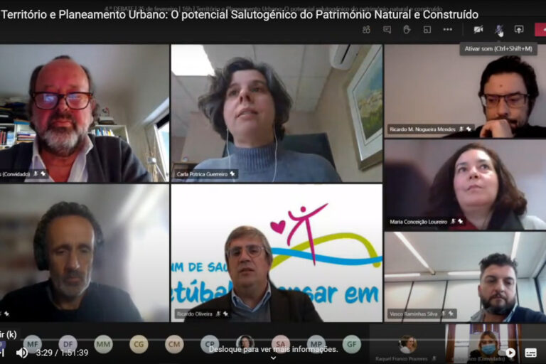 Fórum de Saúde - quarto debate prévio - “Território e Planeamento Urbano: O potencial Salutogénico do Património Natural e Construído”