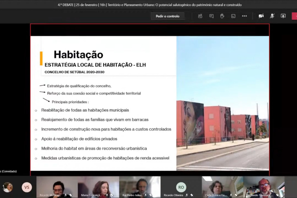 Fórum de Saúde - quarto debate prévio - “Território e Planeamento Urbano: O potencial Salutogénico do Património Natural e Construído”
