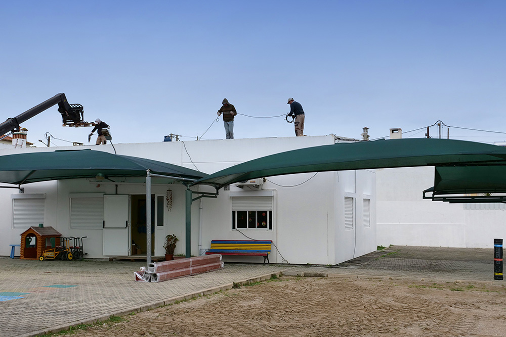EB n.º 2 de Santa Maria | remoção de coberturas de fibrocimento