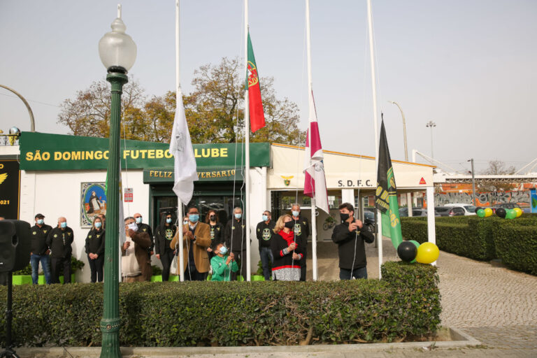 Centenário do S. Domingos Futebol Clube | Foto da Junta de Freguesia de São Sebastião