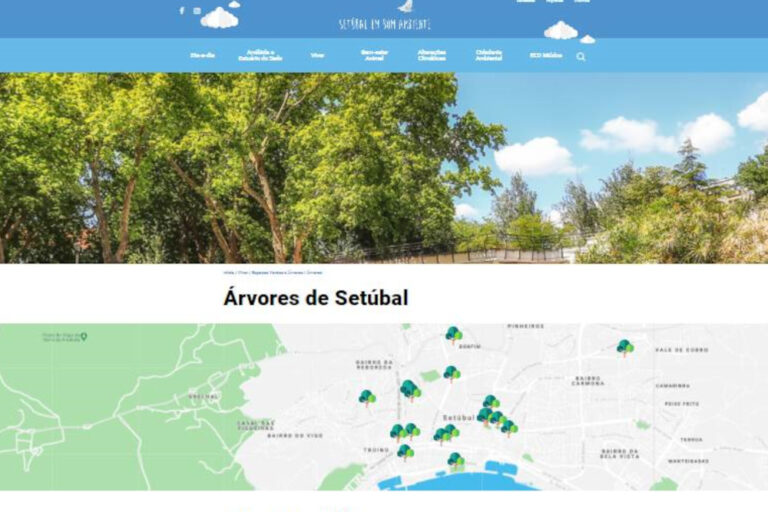 Mapa Interativo de Árvores Classificadas e Propostas a Classificação