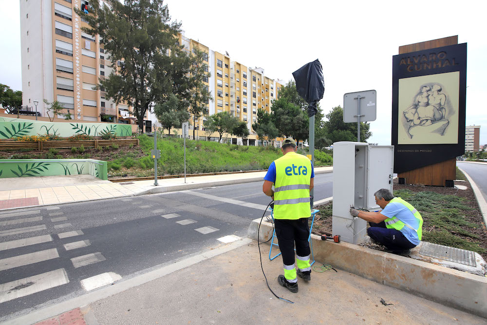 Avenida Álvaro Cunhal | novo semáforo pedonal