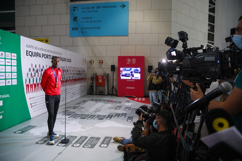 Receção no aeroporto de Pedro Pichardo