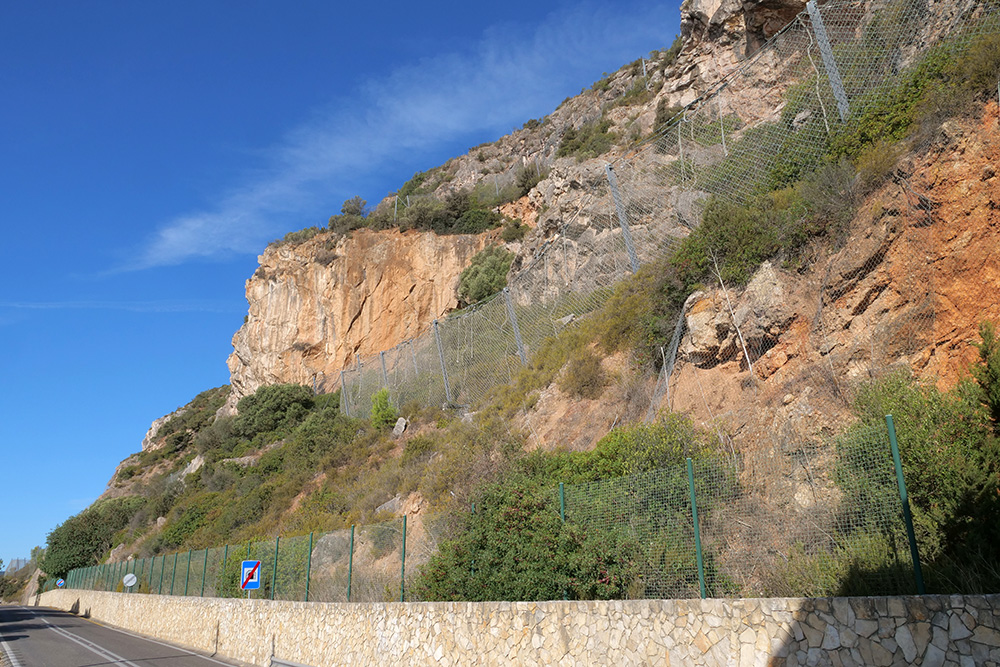 Redes de sustentação da arribda na Serra da Arrábida