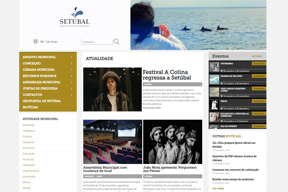Site | Câmara Municipal de Setúbal