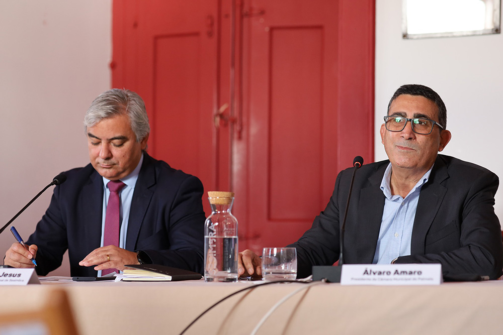 Presidentes das câmaras de Palmela, Álvaro Amaro, e de Sesimbra, Francisco Jesus