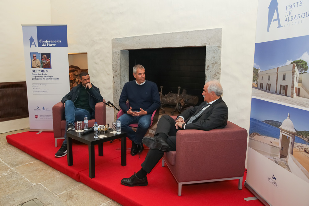 Conferências do Forte | futebol de praia | Mário Narciso e Madjer