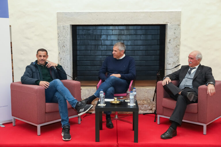 Conferências do Forte | futebol de praia | Mário Narciso e Madjer